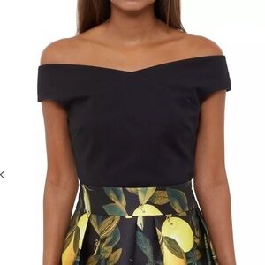 New!‎ Ted Baker Teimah Cropped Bardot Top